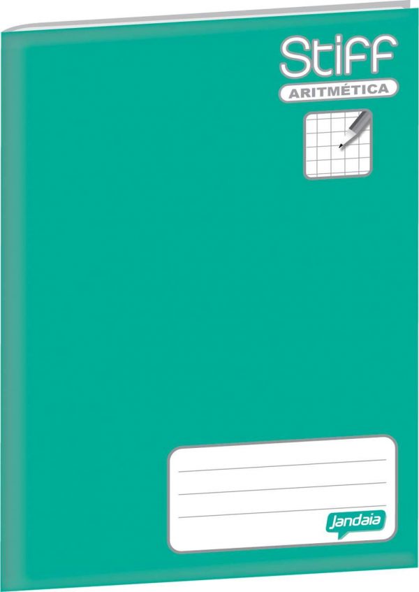CADERNO CD COSTURADO ARITMETICA 7X7 VERDE JANDAIA