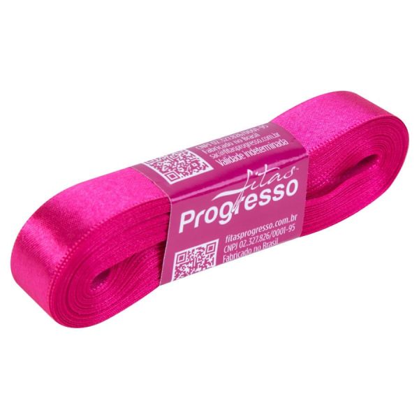 FITA DE CETIM 15MMX10M PINK 303 - PROGRESSO