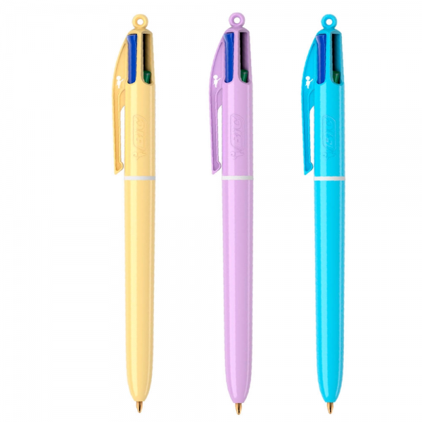 CANETA ESFEROGRAFICA BIC 4 CORES PASTEL SORTIDAS 521377 - BIC