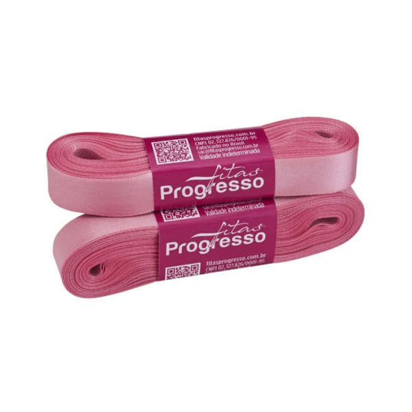 FITA DE CETIM 15MMX10M ROSA ESCURO 240 - PROGRESSO