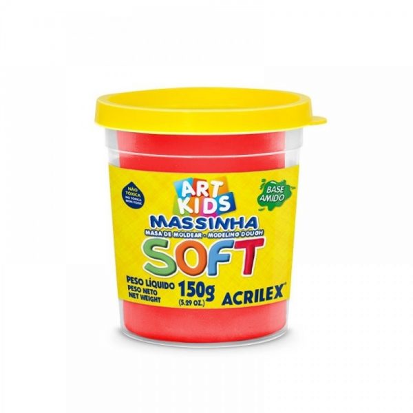 MASSINHA DE MODELAR SOFT POTE C/150G ACRILEX VERMELHO