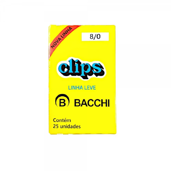 CLIPS 8/0 C/25UN - BACCHI