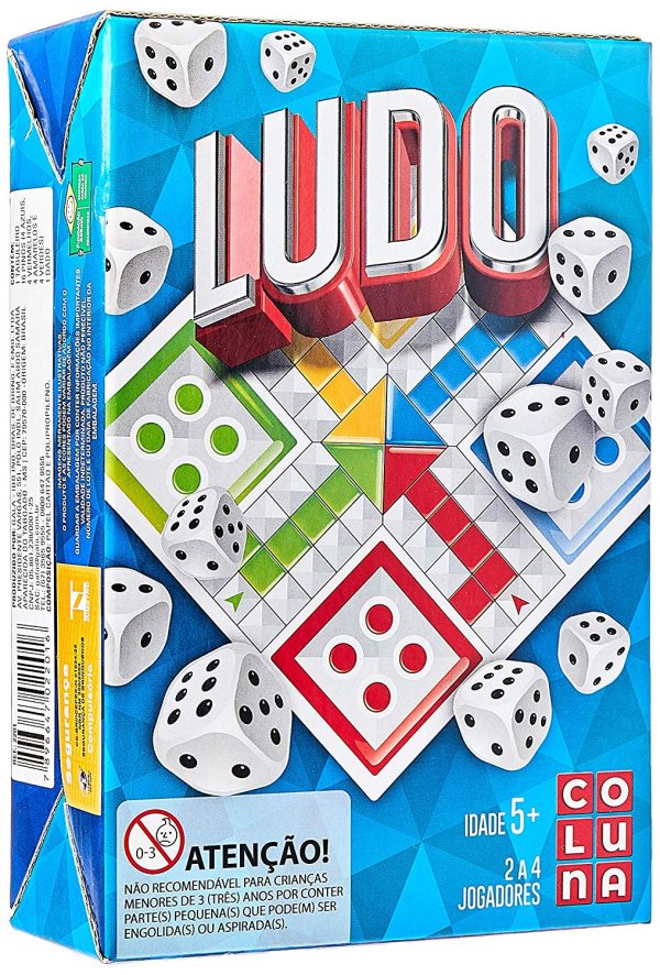 JOGO DE TABULEIRO LUDO 14X20CM 2201 - COLUNA