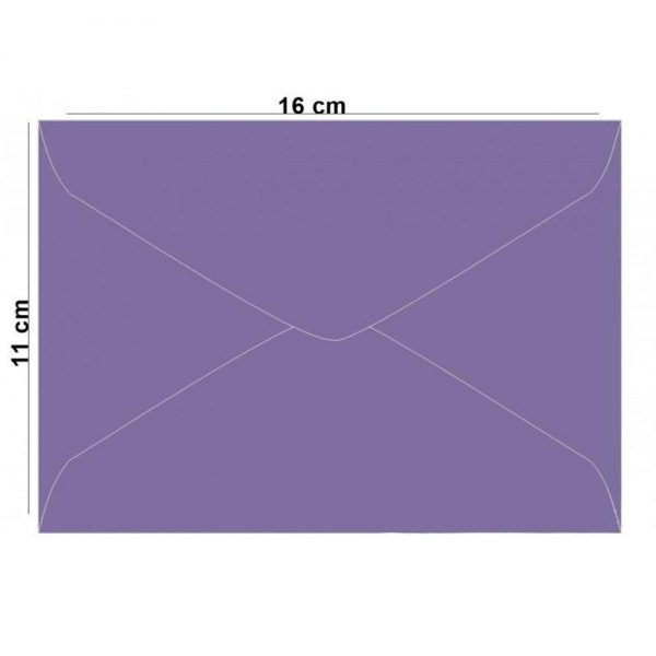ENVELOPE CARTA COLORIDO 114X162MM ROXO