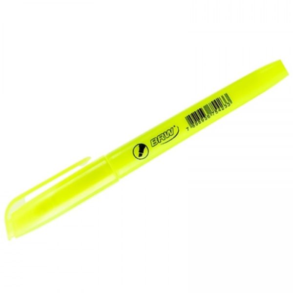 CANETA MARCA TEXTO AMARELO BRW