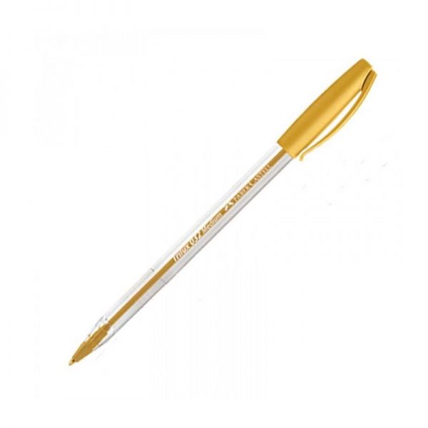 CANETA ESFEROGRAFICA TRILUX PONTA MEDIA OURO - FABER CASTELL