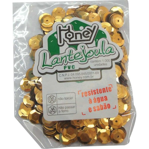 LANTEJOULA METALIZADA N.8 C/1000UN 708 - HONEY