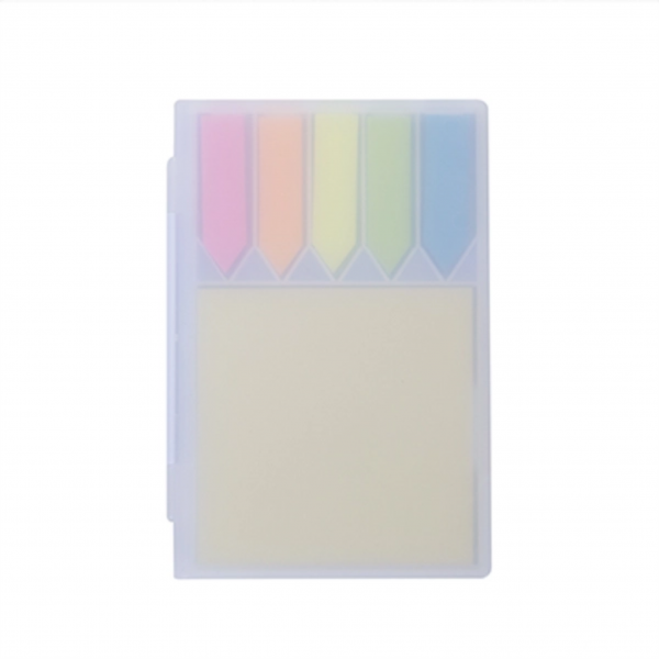 BLOCO DE ANOTAÇÕES POST-IT COM CASE PLASTICO