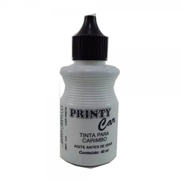 TINTA PARA CARIMBO 40ML PRINTY CARBRINK PRETO
