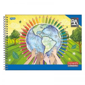 CADERNO DESENHO UNIVERSITARIO BASIC ART 48FLS. ESP. HORIZ. 00430-77 - JANDAIA
