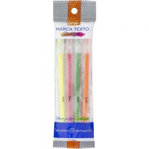 CANETA MARCA TEXTO DASHLIGHT 4 CORES BL.C/04 CA2210 - BRW