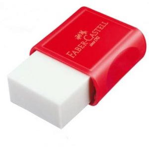 BORRACHA BRANCA FC MAX PEQUENA C/CAPA FABER-CASTELL OF/7024N