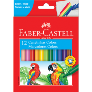 CANETA HIDROCOR PRESTOCOLOR REGULAR C/12 CORES LAVAVEL 15.0112CZF - FABER-CASTELL