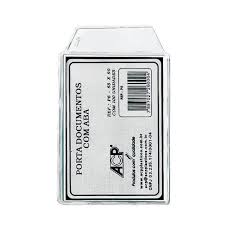 PORTA DOCUMENTO P/CNH C/ABA CRISTAL 6,5X9CM. - ACP