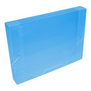 PASTA ABA ELASTICA ESCOLAR 30MM AZUL ACP