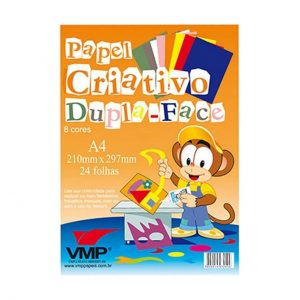 BLOCO PARA EDUCACAO ARTISTICA DUPLA FACE A4 C/8 A4 24 FLS 120G PACOTE 203.0009.99 - VMP