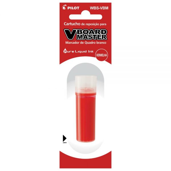 REFIL MARCADOR QUADRO BRANCO 5,5ML VERMELHO WBS-VBM 2450006VM - PILOT