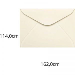 ENVELOPES CARTA COLORIDO 114X162 CREME MARFIM 80G CCP 430.01 - SCRITY