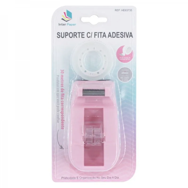 SUPORTE PLAST. C/FITA ADESIVA HE63735 - INTER PAPER