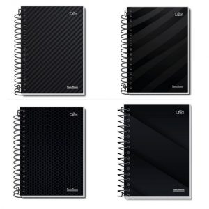 CADERNO ESPIRAL 1/4 CAPA DURA OFFICE 80FLS 5-0033-4 - PAUTA BRANCA