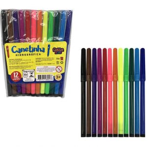 CANETA HIDROGRÁFICA KIDS C/12CORES 10.604 - GATTE KIDS