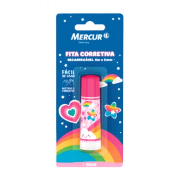 CORRETIVO EM FITA RECARREG. 5MMX6M CORES MAGICAS B01010103032 - MERCUR - Imagem 2