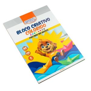 BLOCO CRIATIVO COLORIDO A4 8 CORES 120GR 25FLS PP6421 - BRW