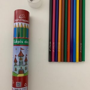 LAPIS DE COR 12 CORES LONGO C/APONTADOR WPD10037 - WINPAPER