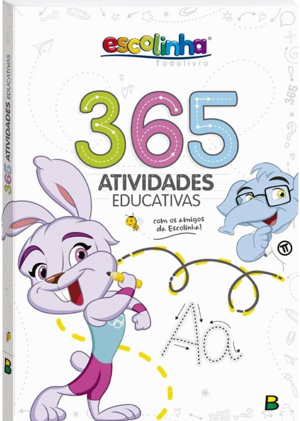 LIVRO INFANTIL COLORIR 365 ESCOLINHA ATIVIDADES 288PG UNIDADE 1161334 - TODOLIVRO