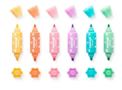 CANETA MARCA TEXTO PICNIC BOMBOM MINI 2EM1 - LEONORA