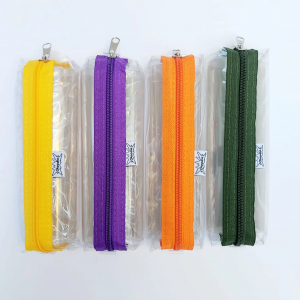 ESTOJO PVC TRANSPARENTE CRISTAL C/ ZIPER REF.12 GOODIE