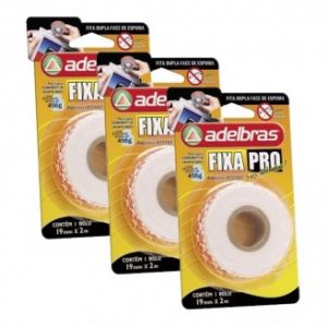 FITAS DUPLA FACE FIXA PRO ESPUMA 19MMX2M 0816000002 - ADELBRAS