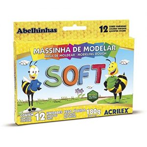 MASSA PARA MODELAR SOFT C/12 COR.FOSCAS 073120000 - ACRILEX