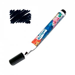 CANETA PARA TECIDO PRETO ACRILPEN - ACRILEX