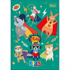 CADERNO BROCHURA 1/4 CD 48FLS SAPECA KIDS MASC 145068 - TILIBRA