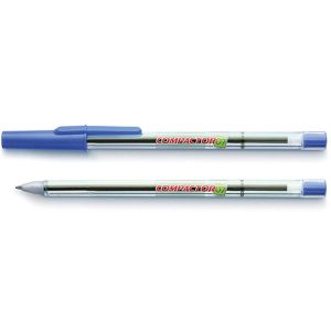 CANETA ESFEROGRAFICA FINA 0.7MM AZUL 00011AZ - COMPACTOR