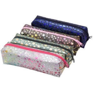 Estojo 1 Ziper Feminino Glitter Estrelas Wincy EP-WPE00556