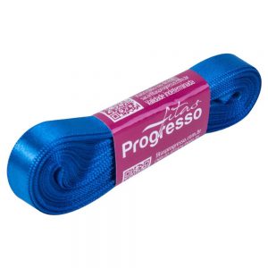 FITA DE CETIM 10MM 10M AZUL ROYAL 214 CF002-214 - PROGRESSO