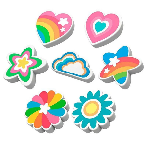 BORRACHA DECORADA TR FUN FORMAS - MERCUR