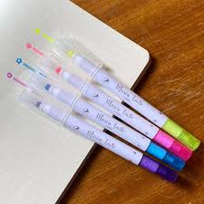 CANETA MARCA TEXTO PONTA DUPLA C/CARIMBO CORES VARIADA - BRW