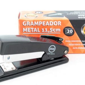 GRAMPEADOR METAL PRETO 11,5CM JOCCAR OFFICE P/25FLS 93013 - LEONORA