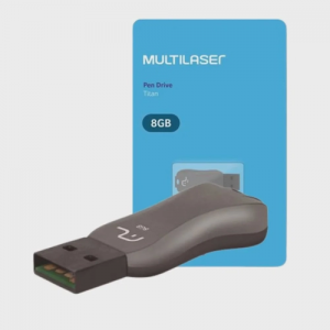 PEN DRIVE 32 GB TITAN PRETO USB 2.0 PD603 MULTILASER