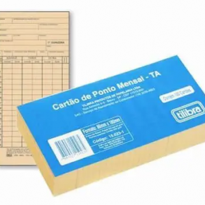 CARTÃO PONTO MENSAL PALHA 86X180MM 15.019-3 - TILIBRA