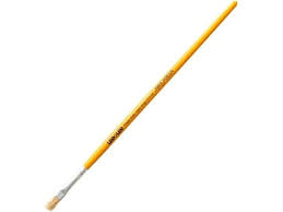 PINCEL ARTESANAL CHATO 815 N.8 AMARELO BL.C/1 BLISTER 4145 - LEONORA