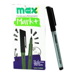 CANETA P/RETROPROJETOR MARK 2.0 PRETA 709051 - MAXPRINT