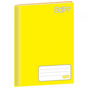 CADERNO BROCHURA CAPA DURA 96FL AMARELO STIFF 00061-11 - JANDAIA