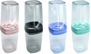 PORTA ESCOVA DENTAL PLAST C/TAMPA COLOR 345