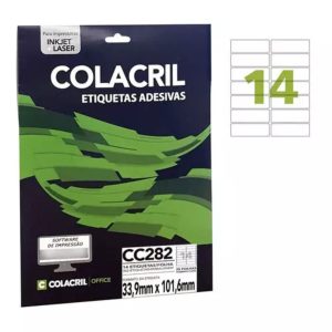 ETIQUETA CC282 14 P/FOLHA PCT C/25 - COLACRIL
