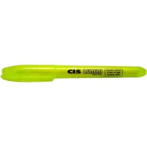 CANETA MARCA TEXTO AMARELO CIS LUMINI 47700 - SERTIC