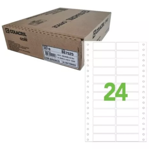 ETIQUETA CONTINUA 2 COLUNAS MATRICIAL 89X23,4MM CX C/12000 3019 - COLACRIL